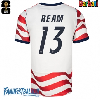 Statele Unite Tim Ream #13 Tricou Fotbal Replică Mondial 2026 Barbati Acasa